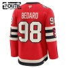 Chicago Blackhawks Hockeydrakt Fanatics Premium NHL Connor Bedard 2024-25 Rød Winter Classic - Barn